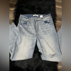 Women's Light Blue Distressed Jeans skinny jeans